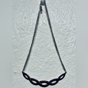 Vintage Sarah Coventry Silver-toned Fashion Braid Necklace